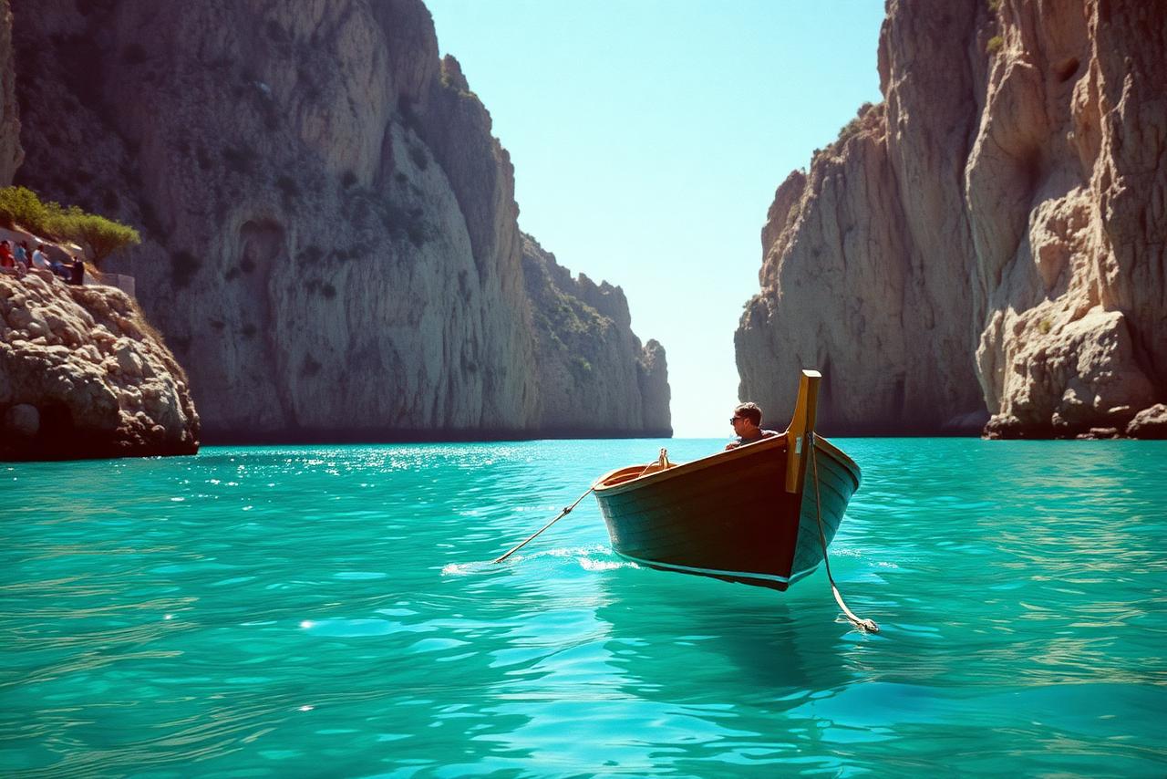 Anchored off the Faraglioni