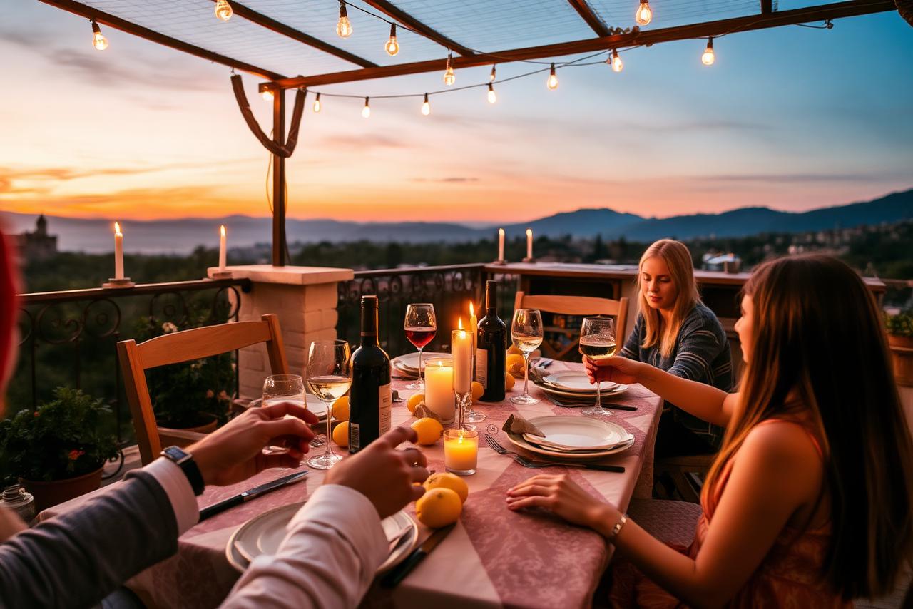 Last dinner on the terrace